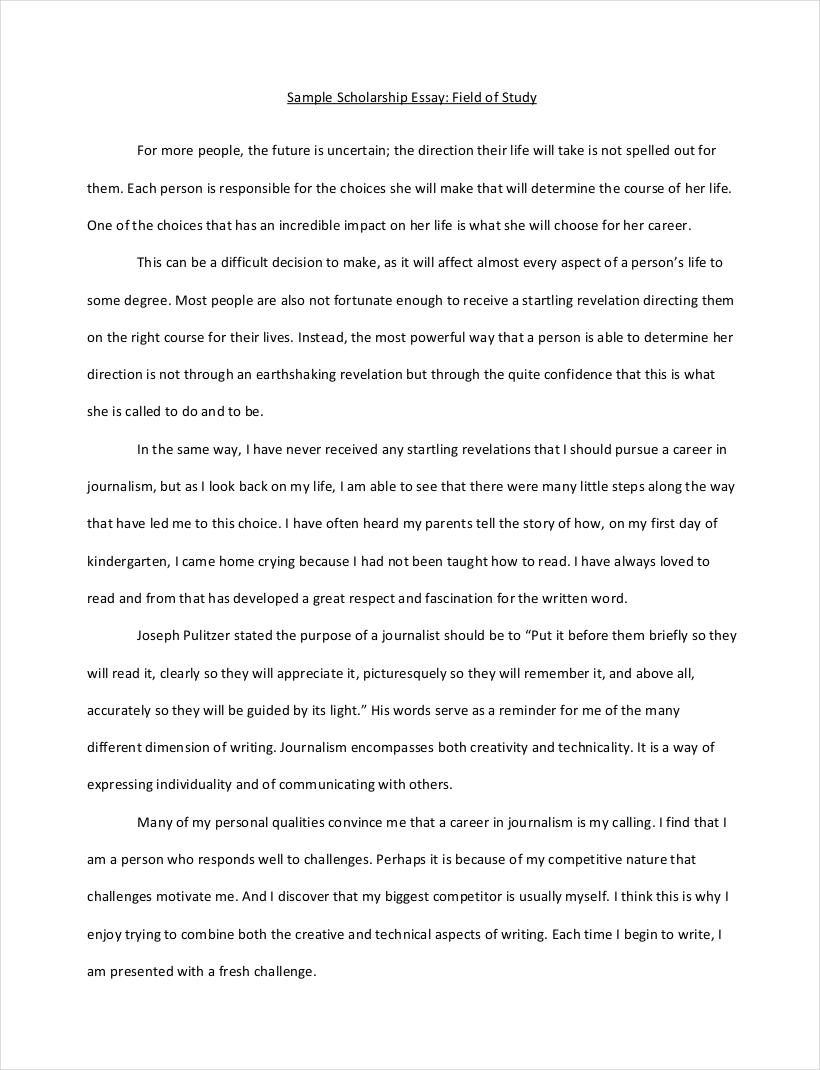 scholarship essay examples