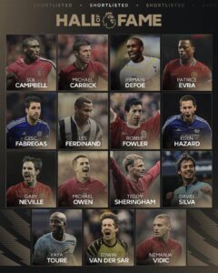 Meet the 15 Legendary Players, Shortlisted for Premier League Hall of Fame 2025