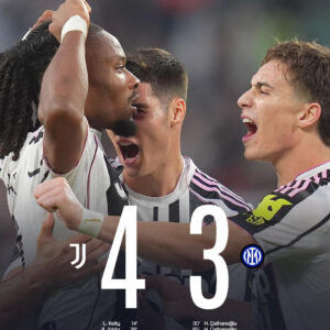 Juventus With a Dramatic Win, Beating Inter Milan 4-3 In a Thrilling Seria A Encounter