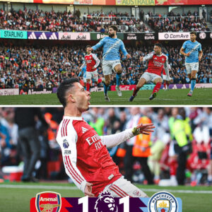 Martinelli’s Stoppage Time Stunner Denies Guardiola’s Men in 1-1 Emirates Thriller