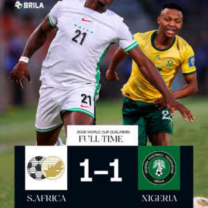 South Africa, Nigeria Play Out 1–1 Draw in Crucial World Cup Qualifier
